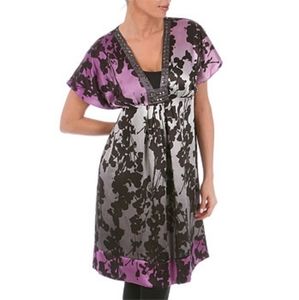 Hale Bob Silk Charmeuse Dress